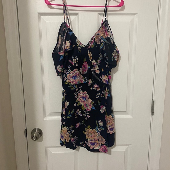 1 LEFT!! Floral Print Off the Shoulder Romper - Picture 6 of 14